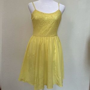 Yellow Chiffon Sun Dress